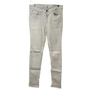 Rag &‎ Bone JEAN Women's Skinny White Denim 29 Stretch Classic Hamptons